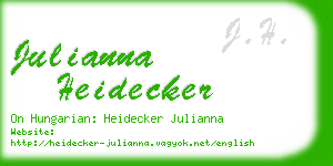julianna heidecker business card
